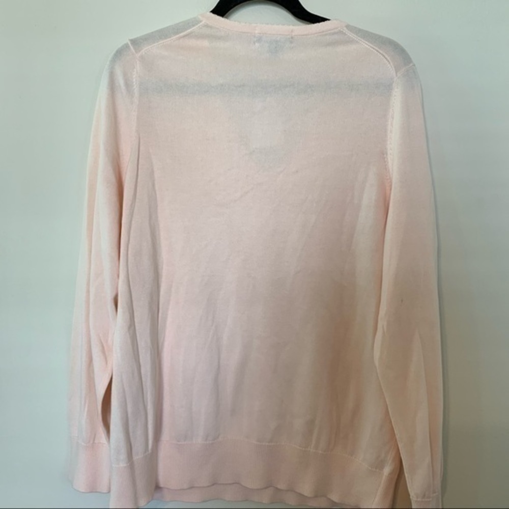 Lands End size 1X pale pink knit top - Picture 3 of 9